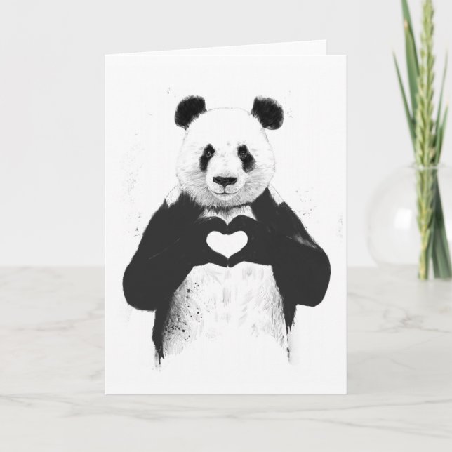 Alle, die Sie benötigen, ist Liebe Karte (Vorderseite)