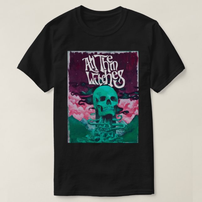 Alle diese Hexen sind ein lila ATW-Design T-Shirt (Design vorne)