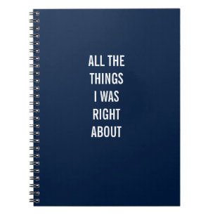 Alle Dinge, die ich beim Notebook richtig gemacht Notizblock