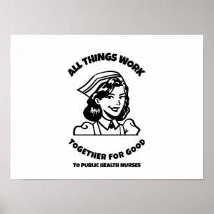 Alle Dinge funktionieren zum Wohle der öffentlich Poster