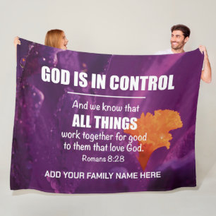 ALLE DINGE FUNKTIONIEREN ZUSAMMEN Christliche Fami Fleecedecke