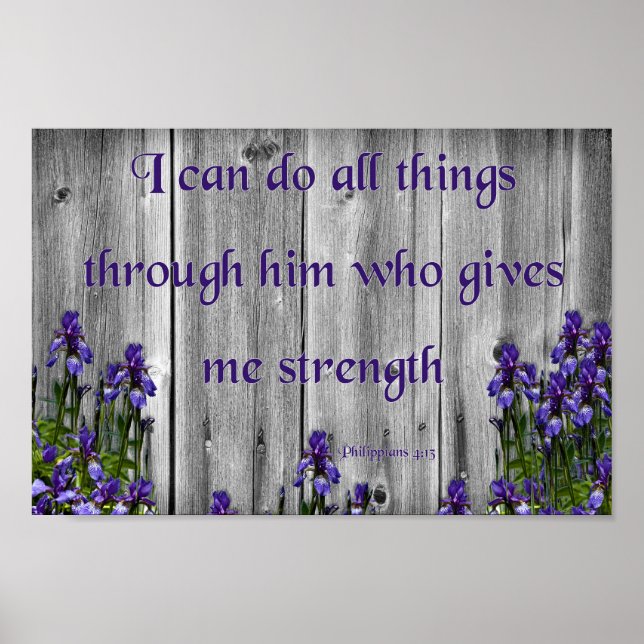 Alle Dinge, Philippinen 4:13 Poster (Vorne)