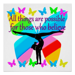 ALLE DINGE SIND FÜR DIESES GYMNASTIKMÄDCHEN MÖGLIC POSTER