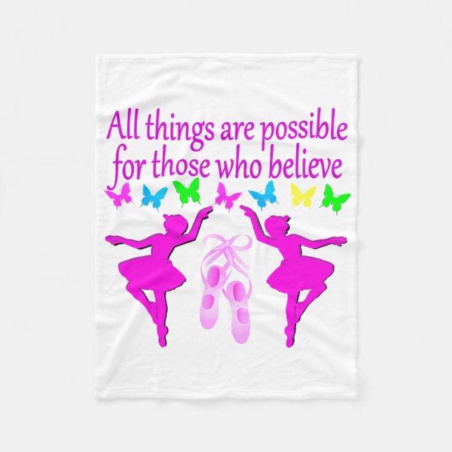 ALLE DINGE SIND MÖGLICH, DANKERTRAUM FLEECEDECKE (Vorderseite)