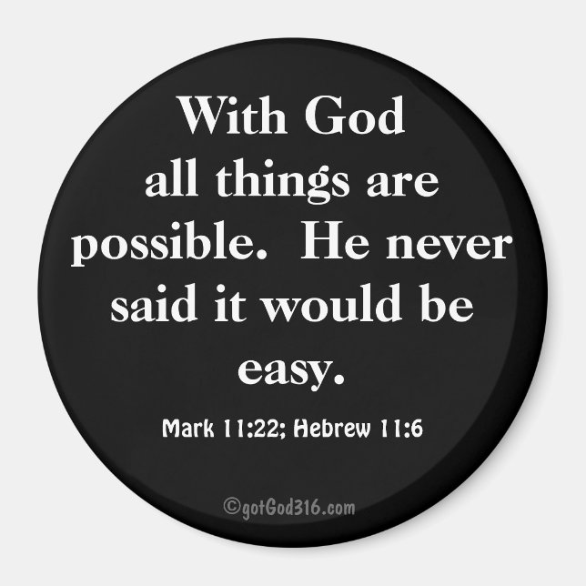 Alle Dinge sind möglich gotGod316.com Scripting Magnet (Vorne)