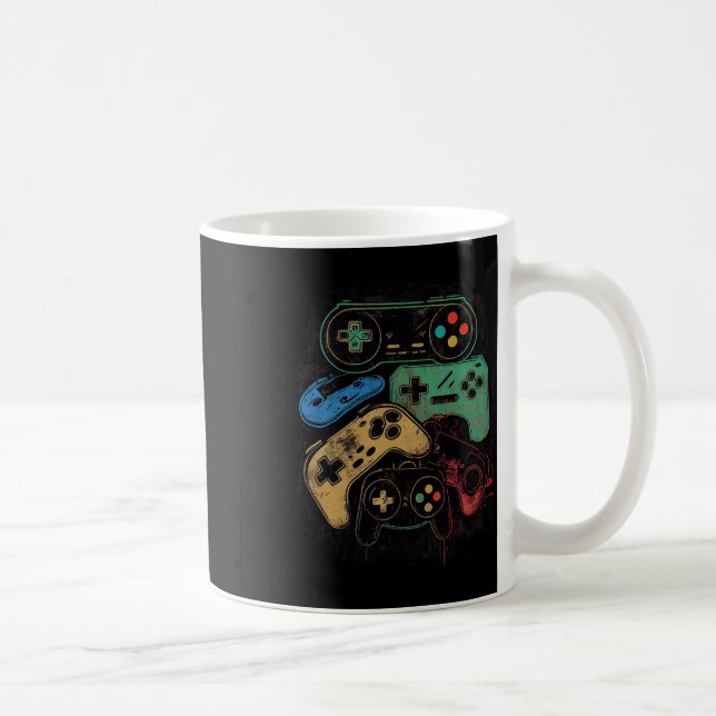 Alle Dinge Video Game Controller Gamer Grafik Kaffeetasse (Rechts)
