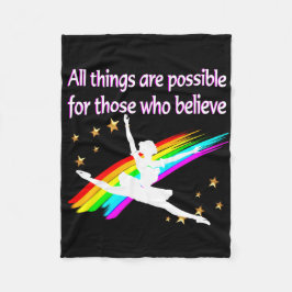 ALLE DINGE ZU MOTIVIEREN IST MÖGLICH, DANCER DESIG FLEECEDECKE