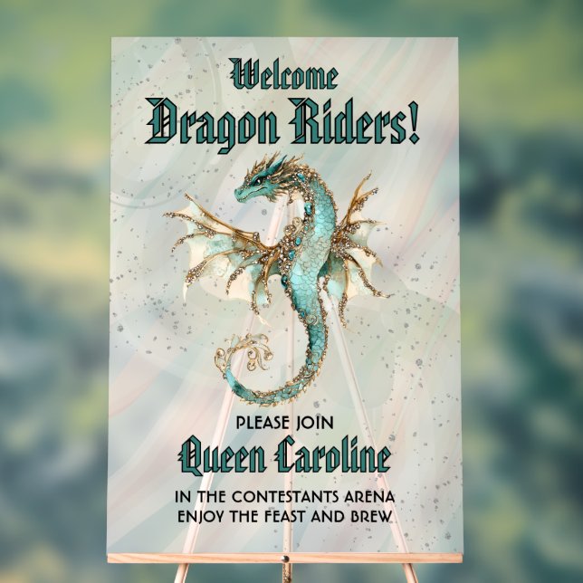 Alle Drachenreiter zum Geburtstag rufen Acrylschild (Neutral)