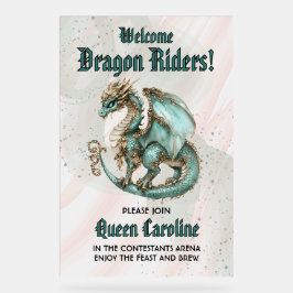 Alle Drachenreiter zum Geburtstag rufen Acrylschild