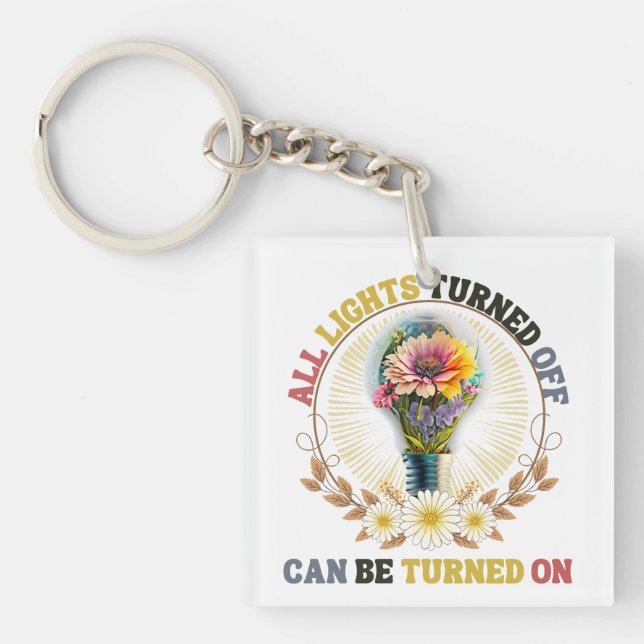 Alle eingeschalteten Lichter können eingeschaltet  Schlüsselanhänger (Vorderseite)