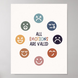 Alle Emotionen sind gültig Poster