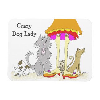 Alle Erlöse an Animal Wohltätigkeit Crazy Dog Lady Magnet