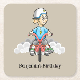 Alle Fahrräder rufen Rechteckiger Pappuntersetzer