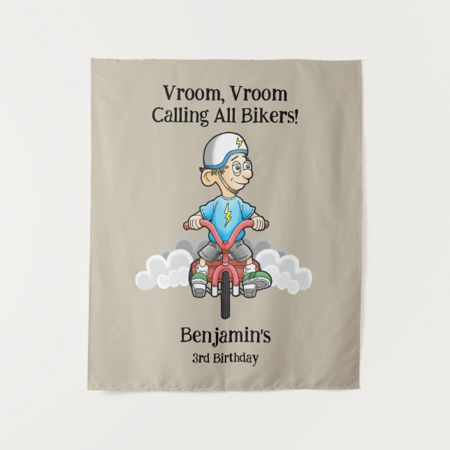 Alle Fahrräder rufen Wandteppich (Vorderseite)