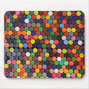 Alle Farben der Stifte, die flach sind, enden Mousepad