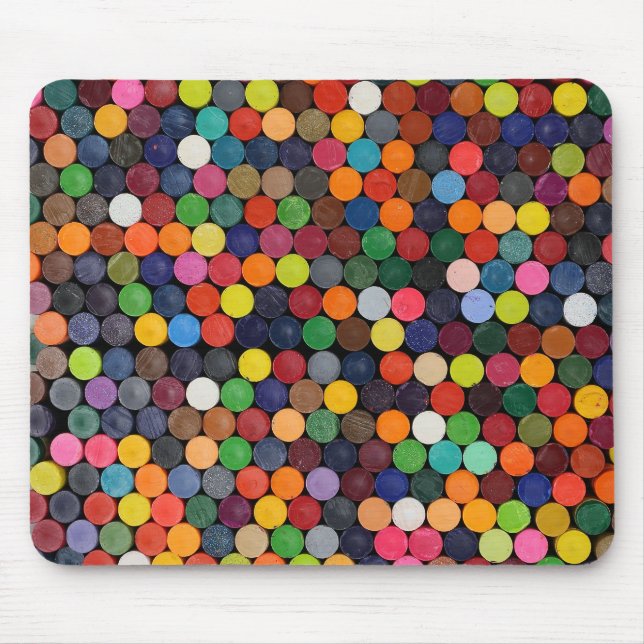 Alle Farben der Stifte, die flach sind, enden Mousepad (Vorne)