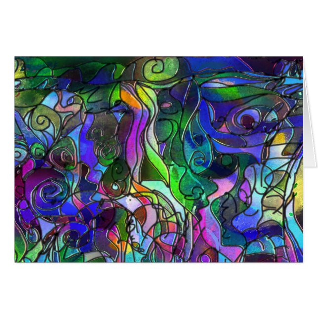 Alle Farben mit Wirbel und Linien (Vorderseite (Horizontal))