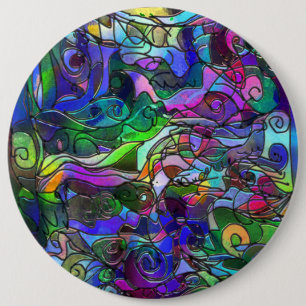Alle Farben mit Wirbeln und Linien Button