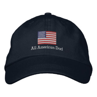 Alle Flag-Hat für amerikanischen Vater Bestickte Kappe
