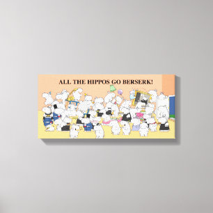 ALLE FLUSSPFERDE GEHEN WÜTEND! Sandra Boynton Leinwanddruck