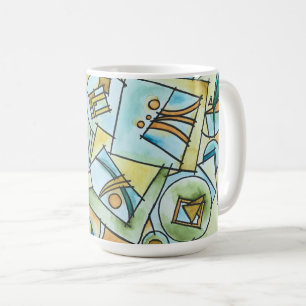 Alle Formen und Größen - Moderne geometrische Kuns Kaffeetasse