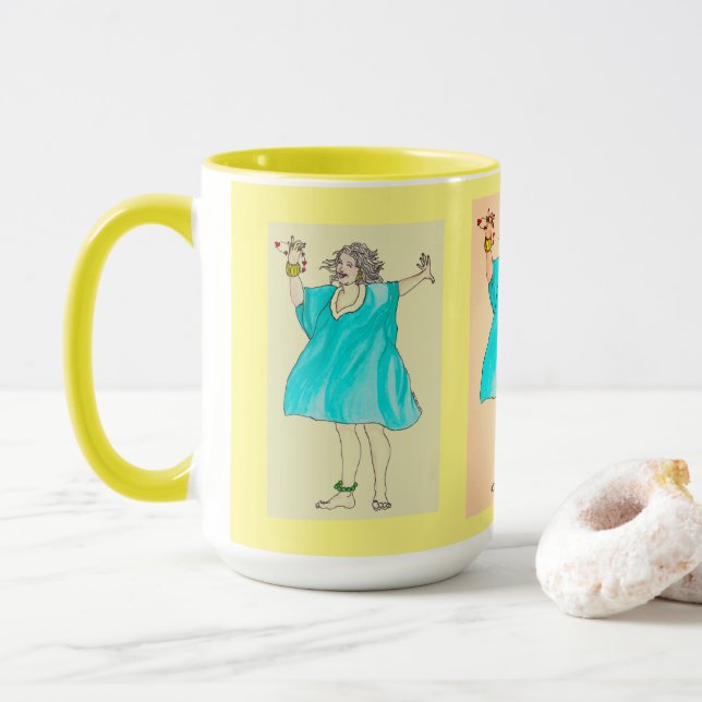 Alle Frauen tanzen Tasse (Mit Donut)