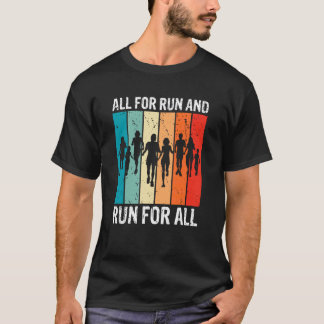Alle für die Einheit laufen zusammen familienfreun T-Shirt