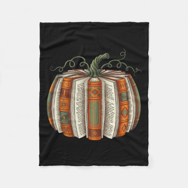 Alle für Herbst Pumpkin Herbst Librarians Teac Fleecedecke (Vorderseite)