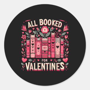 Alle für Valentine Bookworm Men Women Librar gebuc Runder Aufkleber