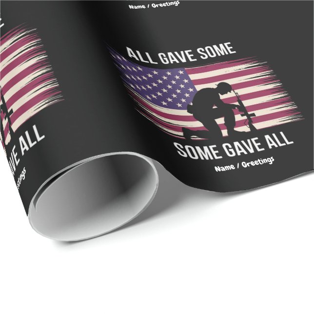 Alle gaben ein paar, einige gaben alles, zum Geden Geschenkpapier (Rolleneckpunkt)