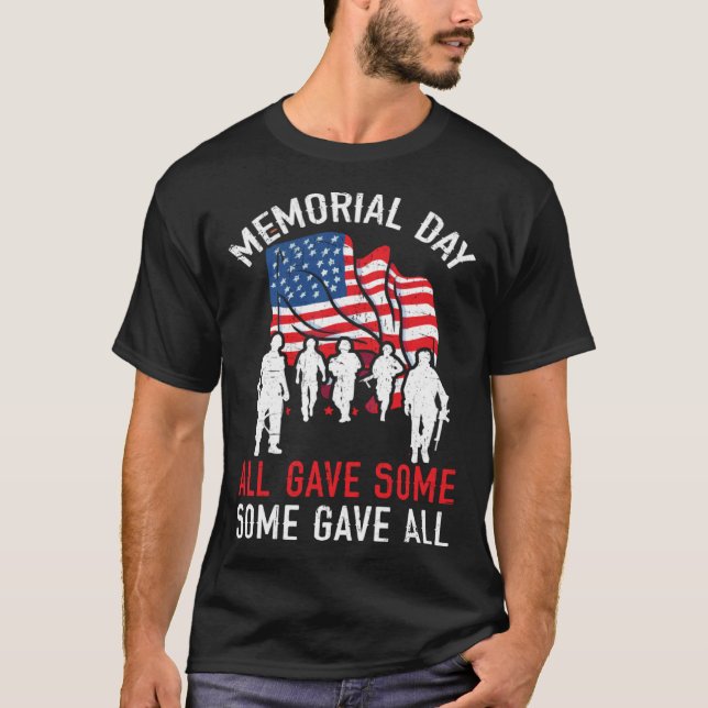 Alle gaben einige gab allen USA Flag American Memo T-Shirt (Vorderseite)