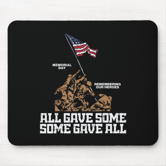 Alle gaben einigen ein paar Soldaten US-Flag-Memor Mousepad (Vorne)
