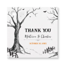 Alle Galgen zu Halloween Tree Square Gefälligkeits