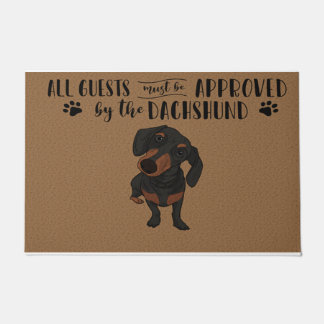 Alle Gäste müssen mit Dackel zugelassen sein Fußmatte