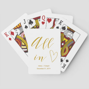 Alle Gastgeschenke Hochzeiten in Goldbriefen Spielkarten