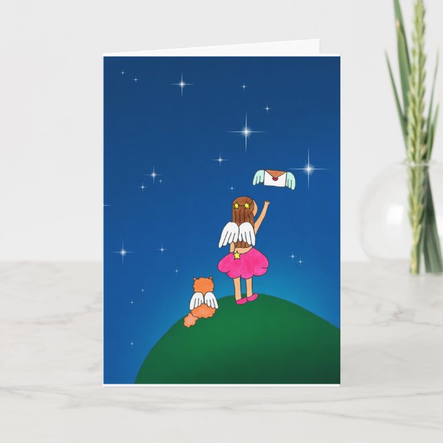 Alle Gebete gehen in den Himmel Grußkarte Karte (Vorderseite)