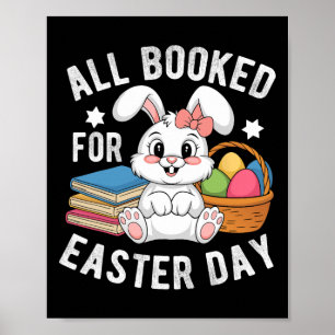 Alle gebucht für Ostertag Niedliche Kaninchenladen Poster