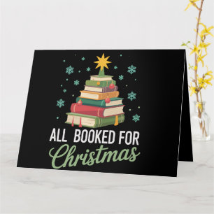 Alle gebucht für Weihnachten Bäume Bücher Lehrer X Karte