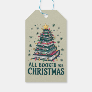 Alle gebucht für Weihnachten Geschenk für Libraria Geschenkanhänger