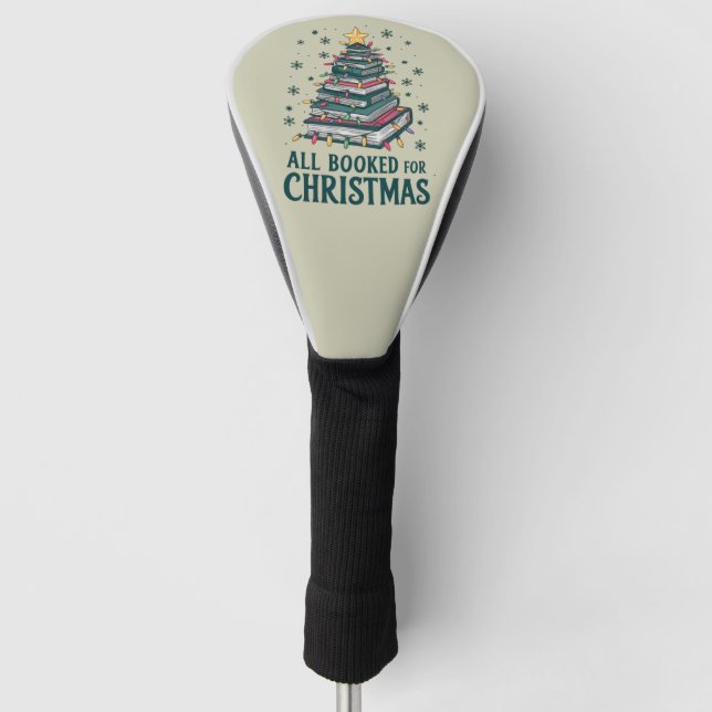 Alle gebucht für Weihnachten Geschenk für Libraria Golf Headcover (Vorderseite)