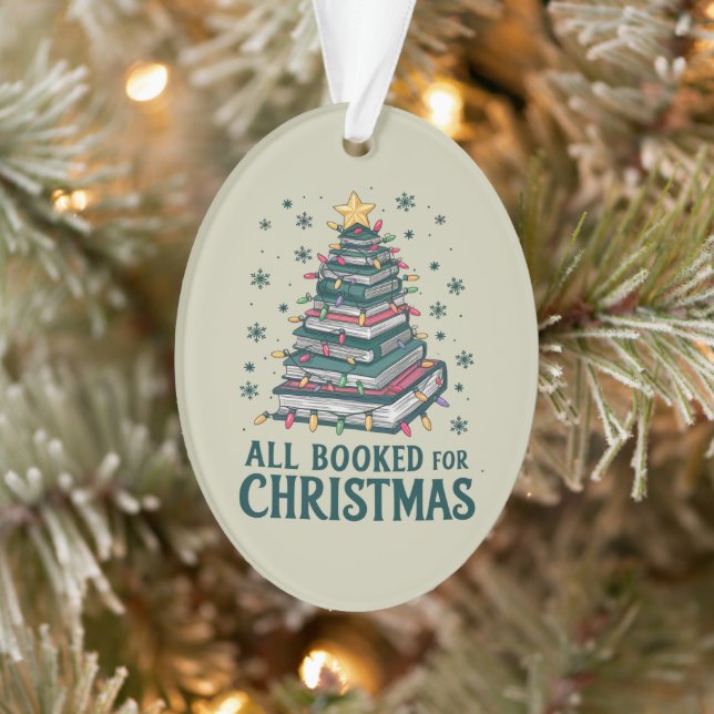 Alle gebucht für Weihnachten Geschenk für Libraria Ornament (Baum)