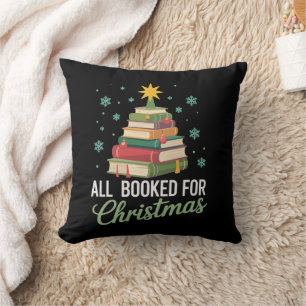 Alle gebucht für Weihnachtsbaum-Bücher Lehrer Xmas Kissen