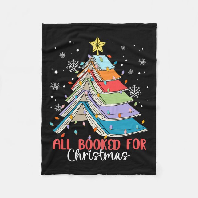 Alle gebucht für Weihnachtsbuch Weihnachtsbaum Lic Fleecedecke (Vorderseite)