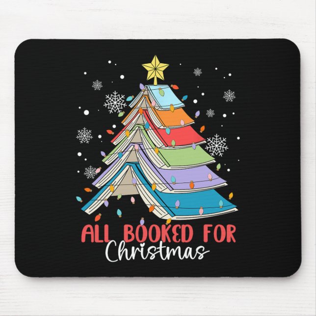 Alle gebucht für Weihnachtsbuch Weihnachtsbaum Lic Mousepad (Vorne)