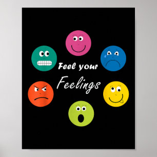 Alle Gefühle sind okay Mental Health Awareness Mon Poster