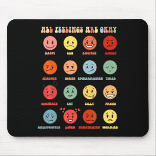 Alle Gefühle sind okay psychische Gesundheitsprobl Mousepad