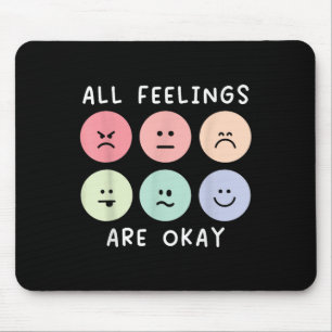 Alle Gefühle sind okay Selbstmord Bewusstsein psyc Mousepad