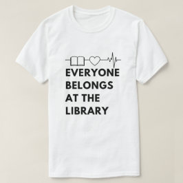 Alle gehören Library Sprichwort Bookworard Reading T-Shirt