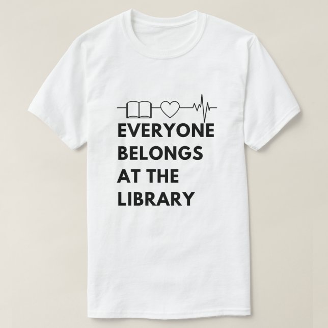 Alle gehören Library Sprichwort Bookworard Reading T-Shirt (Design vorne)