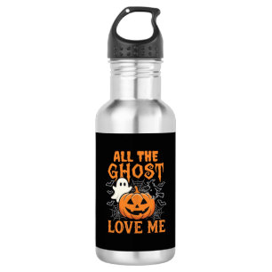 Alle Geister lieben mich Halloween-Design_1 Edelstahlflasche